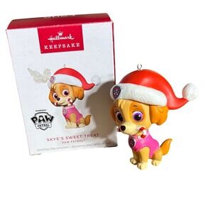 Hallmark Keepsake Skye Ornament - Red Santa Hat and Pink 2024 NIB